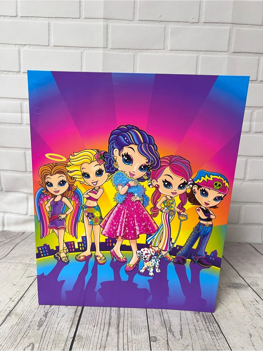 Vintage Club Lisa Frank Tempest & Fearless 5  Two Folders Pirate Puppy 2005 Y2K